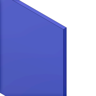 MODULAR SOLUTIONS PVC PANEL<br>1/4" X 48" X 96", DARK BLUE